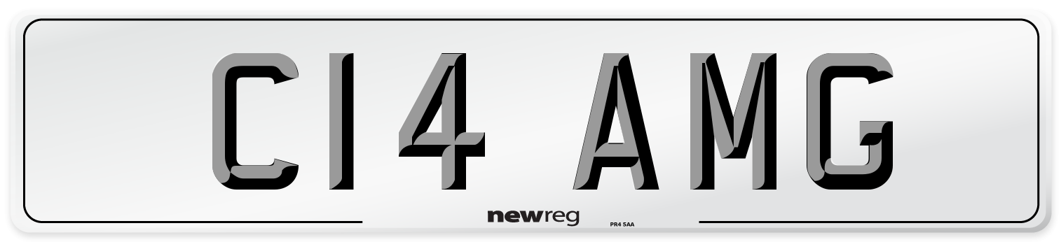 C14 AMG Number Plate from New Reg